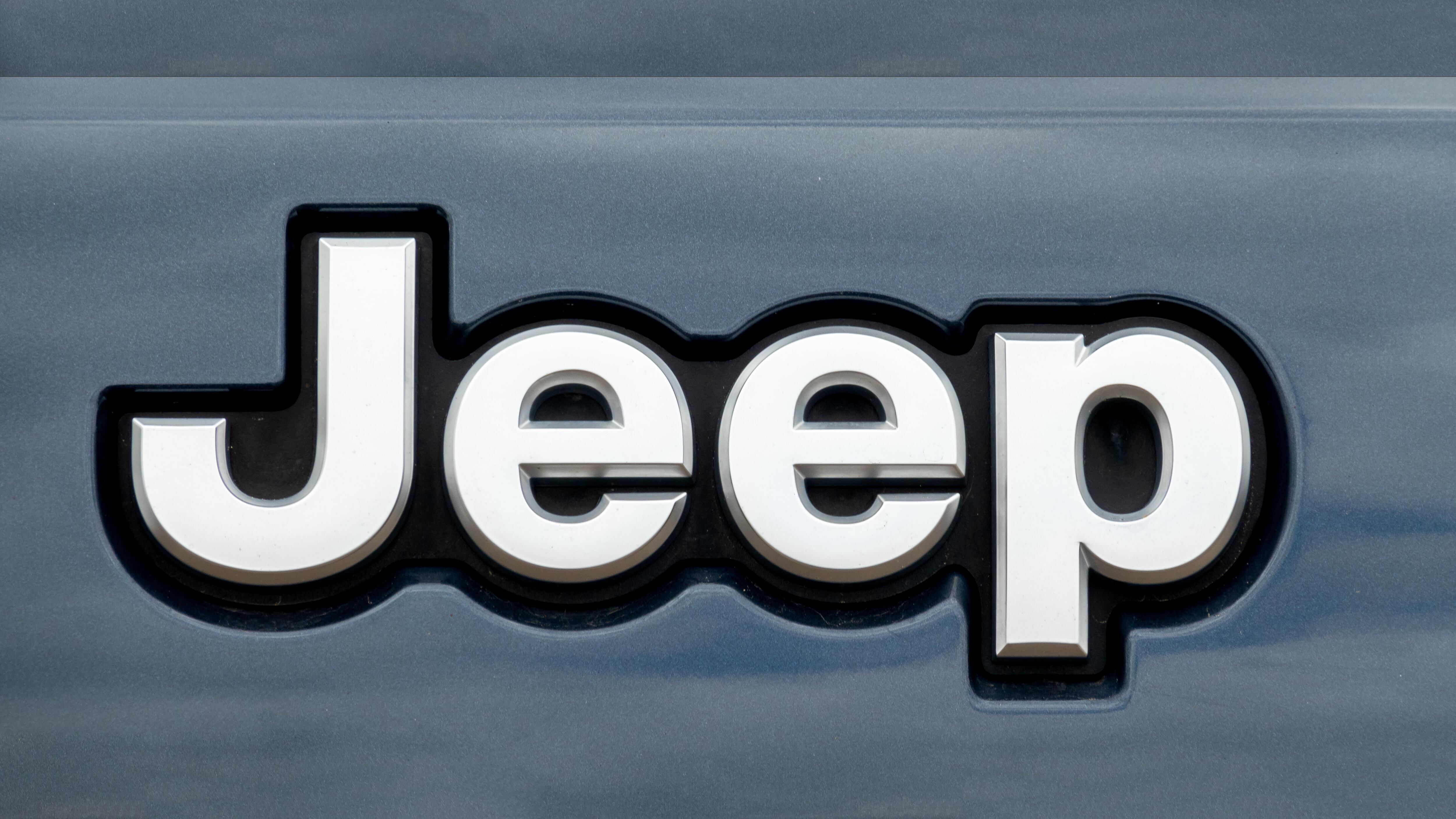 Jeep close-up and trademark logo.