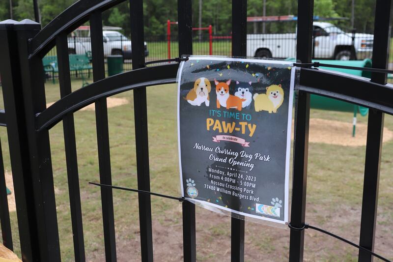 Nassau County's first dog park grand opening.