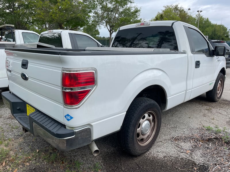 How about a 2014 Ford F150 XL with a toolbox installed?