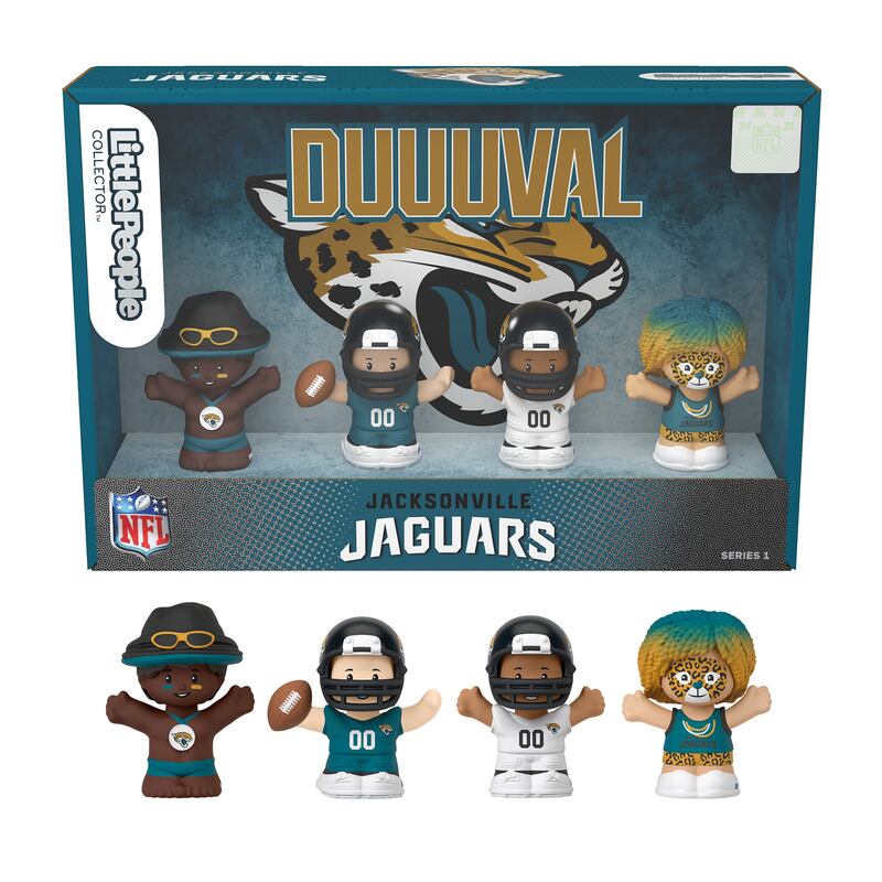 Mattel has launched a Little People collection for the Jacksonville Jaguars and the other NFL teams.