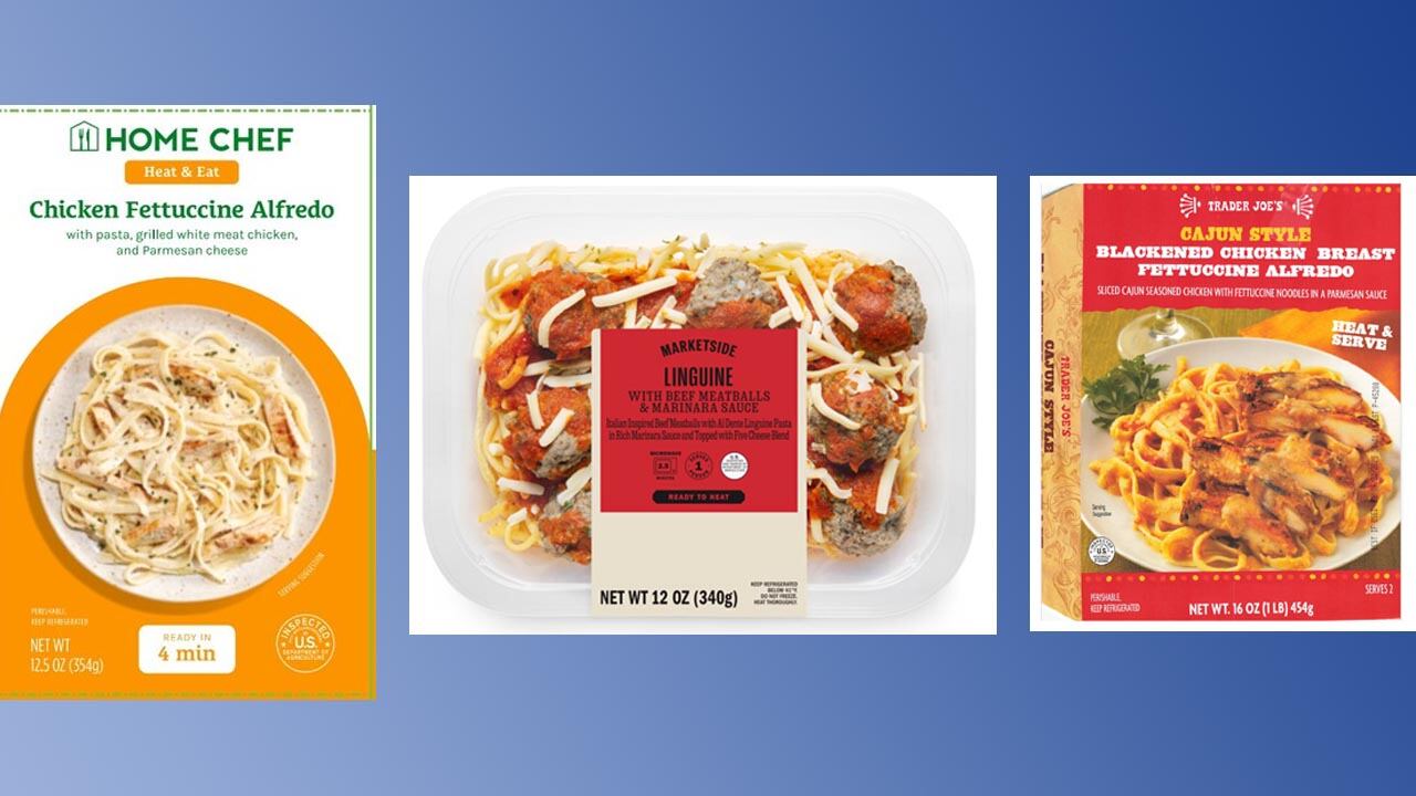 Recalled pasta dishes