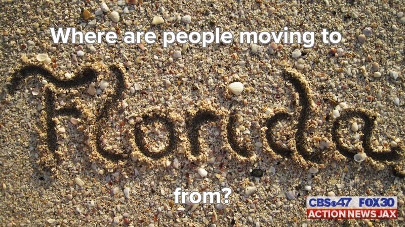 Here are how many people from each state moved to Florida in 2022