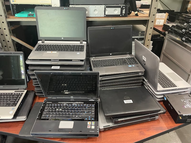 There will be plenty of laptop options for bidders to choose from if that's your need.