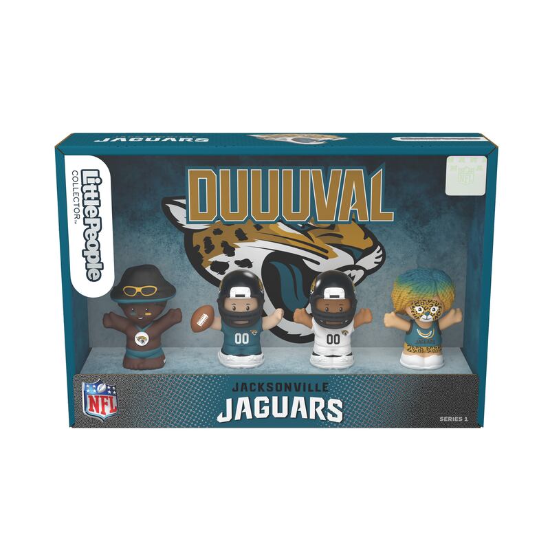 Mattel has launched a Little People collection for the Jacksonville Jaguars and the other NFL teams.