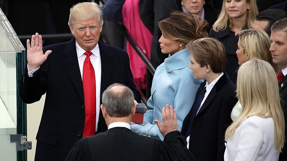 President Donald Trump oath of office