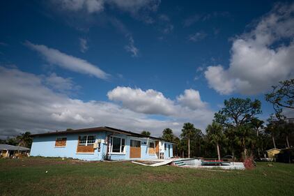 Damage left behind after Hurricane Milton