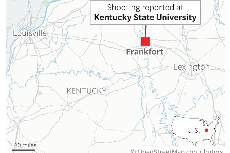 Shooting at Kentucky State University leaves 1 dead, 1 hurt and a suspect in custody, officials say