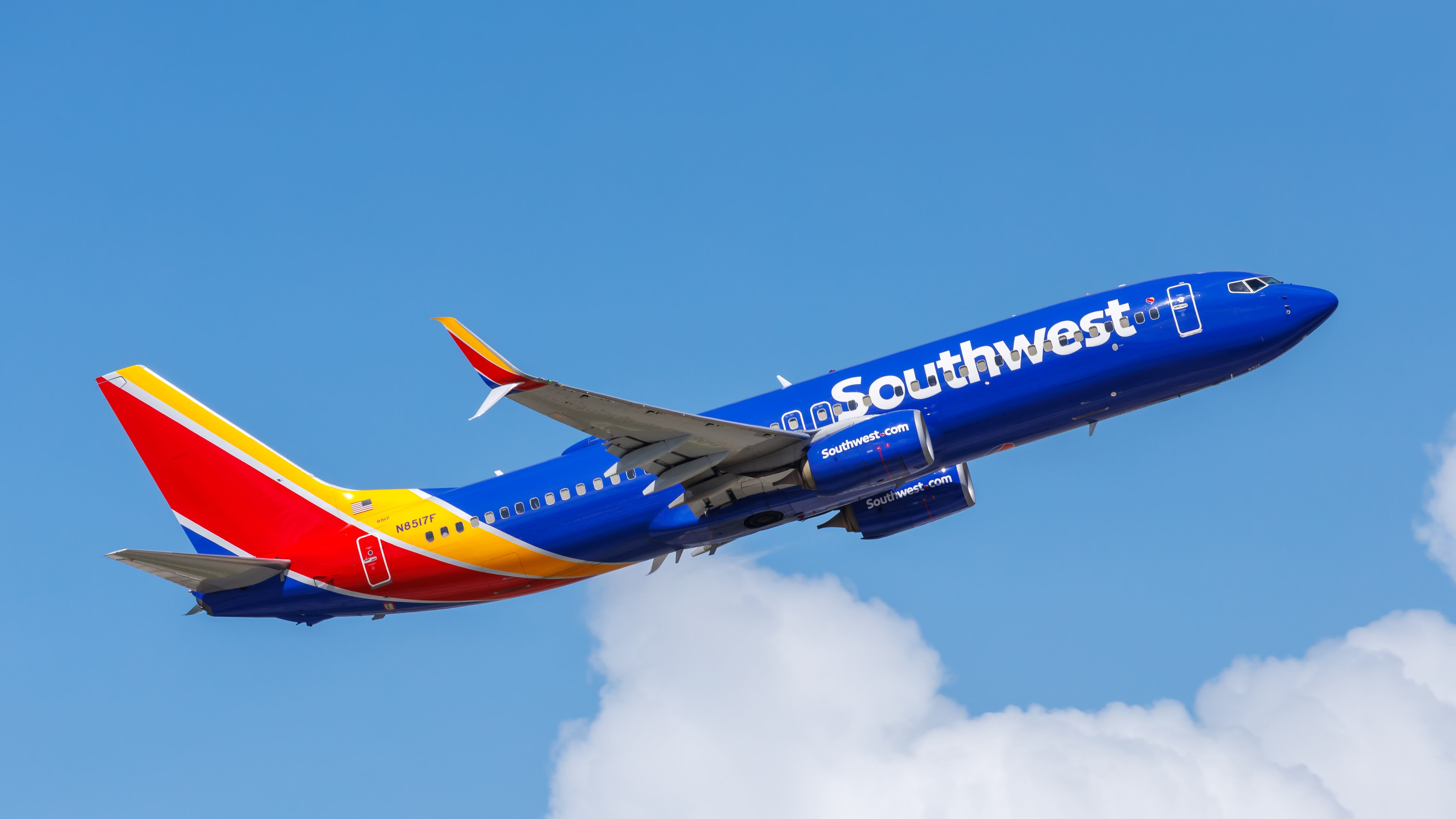 Southwest Airlines Boeing 737-800 airplane