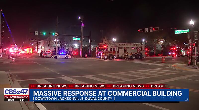 Jacksonville Fire and Rescue Department firefighters have been fighting a fire at the still-under-construction Rise Doro apartments in Downtown Jacksonville since Sunday night.