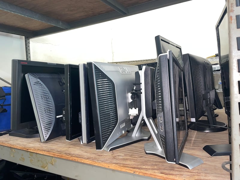 Various PC monitors will be up for auction.