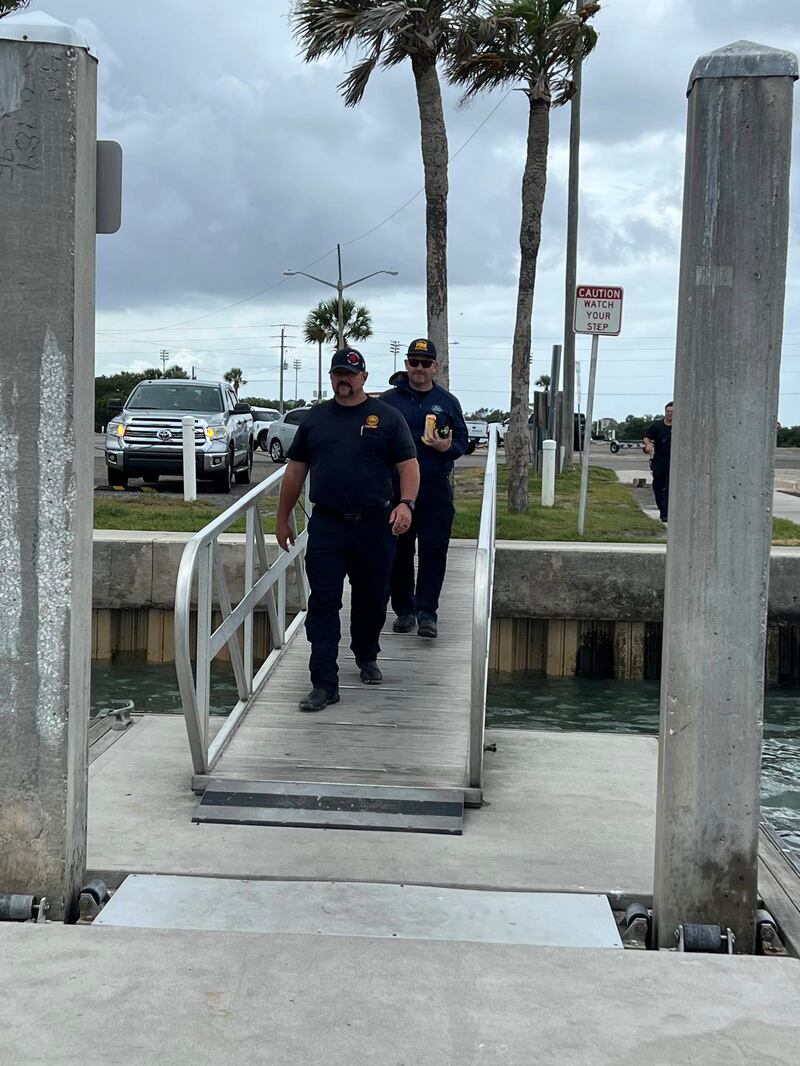 At the boat ramp, the boaters declined further medical treatment and transport to a hospital.