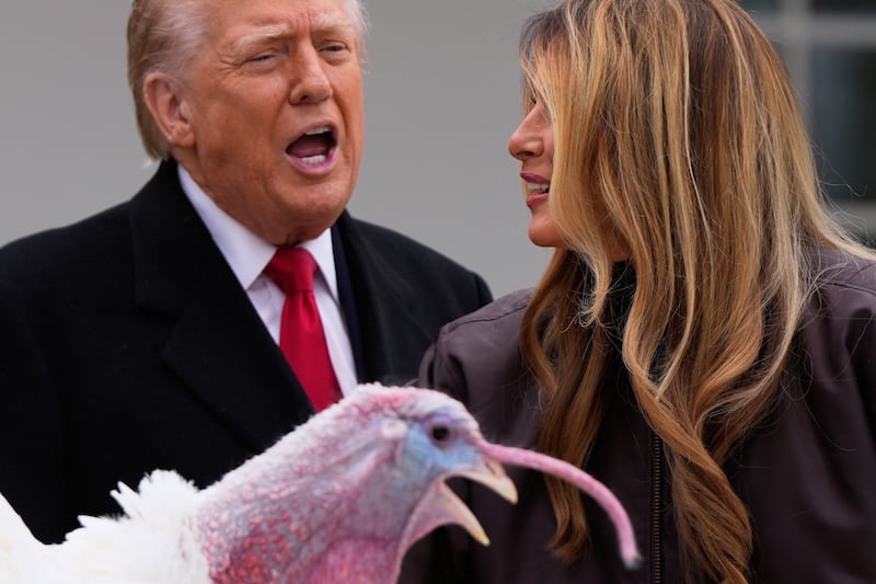 Trump spares turkeys — but not his political opponents — at annual pardoning ceremony