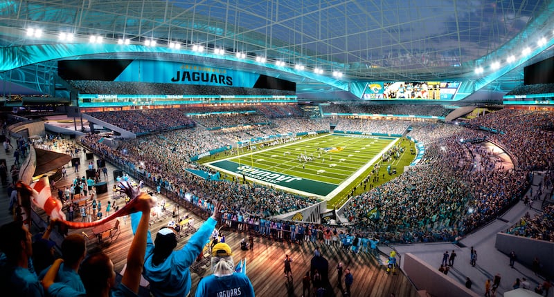 The Jacksonville Jaguars have released "Stadium of the Future" renderings.