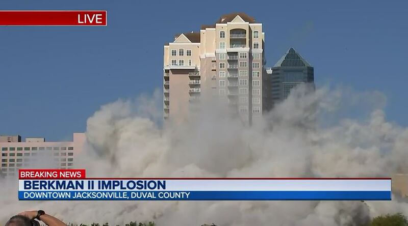 The Berkman II was imploded in downtown Jacksonville on Sunday, March 6, 2022 after standing vacant for more than a decade.