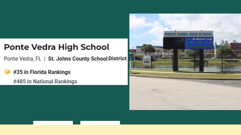 Ponte Vedra High School, Ponte Vedra Beach (No. 35 in the state, No. 485 nationally)