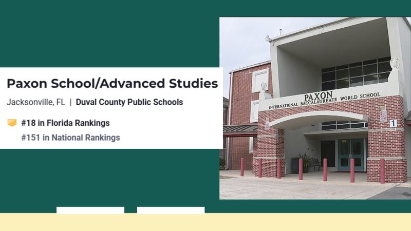 Paxon School for Advanced Studies, Jacksonville (No. 18 in the state, No. 151 nationally)