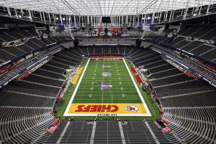 LAS VEGAS, NEVADA - FEBRUARY 11: A general view before Super Bowl LVIII between the San Francisco 49ers and the Kansas City Chiefs at Allegiant Stadium on February 11, 2024 in Las Vegas, Nevada. (Photo by Rob Carr/Getty Images)