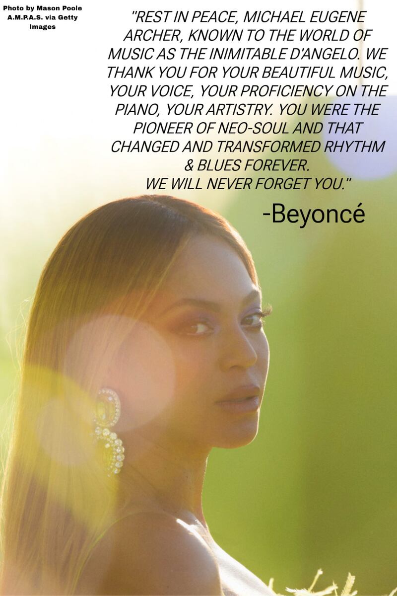 Celebrities Pay Tribute to D'Angelo