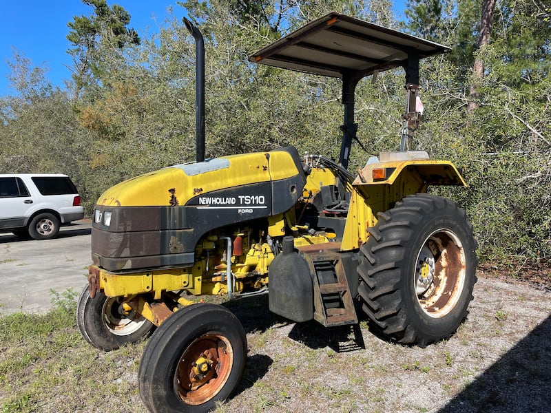 Need a tractor for some heavy work? This New Holland TS110 Ford tractor needs a new home.