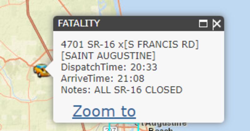 FHP has confirmed two separate, fatal crashes in St. Johns County Friday evening.