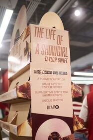 Target shoppers buying Taylor Swift's "The Life of a Showgirl"