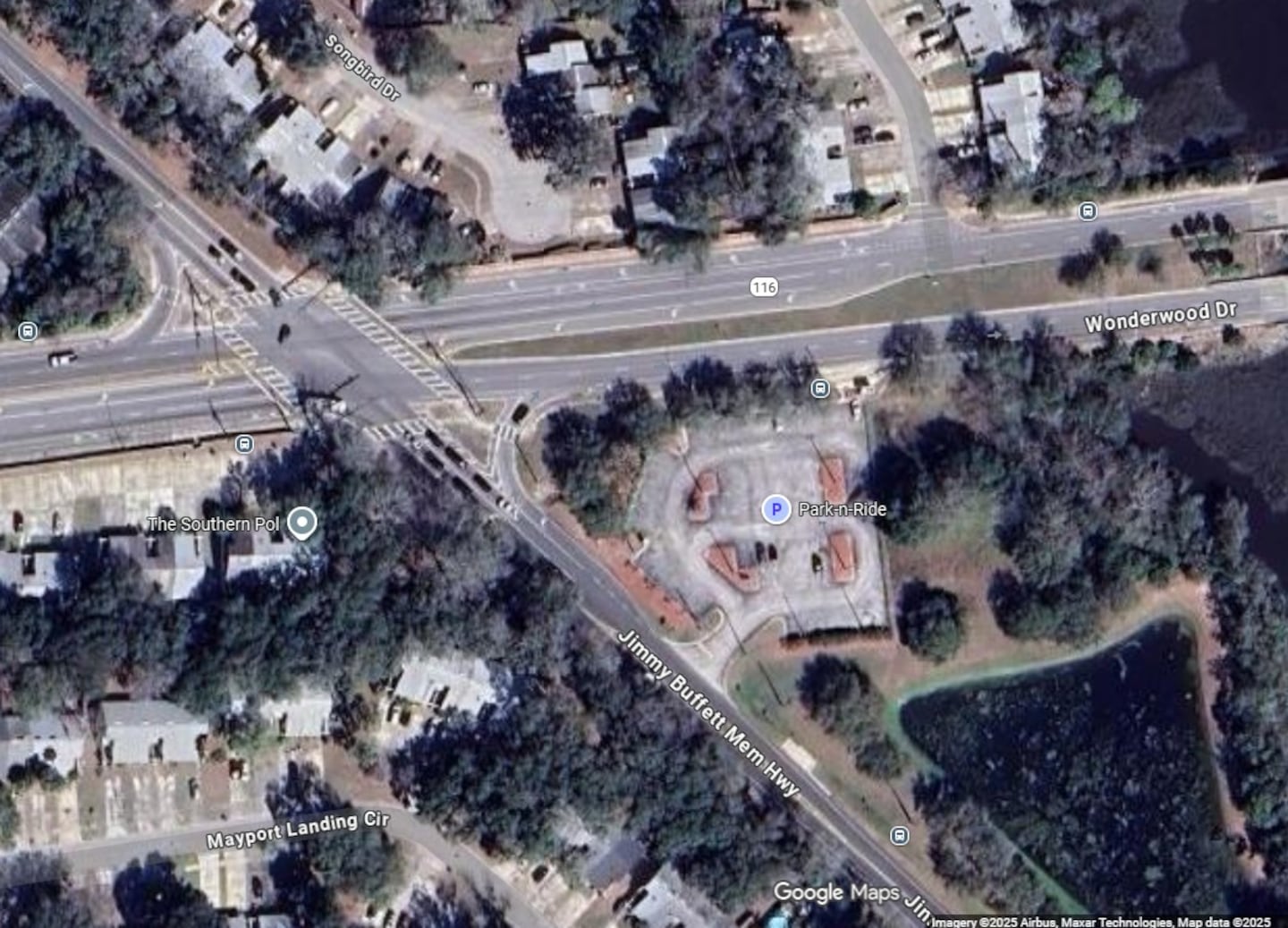 Wonderwood Expressway and A1A Photo Credit Google Maps