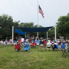 The Memorial Day Ceremony at the Beaches Veterans Memorial Park with American Legion Post 129, the Fleet Reserve Post 290, VFW Post 3270, and American Legion Post 316.