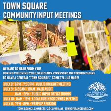 Orange Park officials want to hear from you.