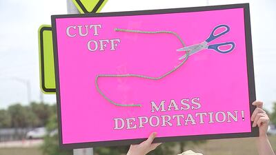 Rally held on April 26th at the intersection of Beach Blvd. and Southside Blvd. in Jacksonville, Florida.