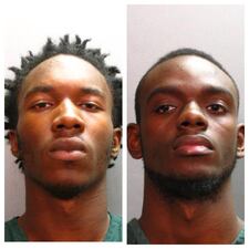 Jacksonville Sheriff's Office booking photos of Sayton Waller, 19 (left) and Herode Joseph, 19 (right).