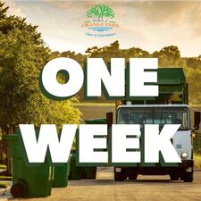 The Town of Orange Park will begin its new trash, recycling, and yard waste services next week.