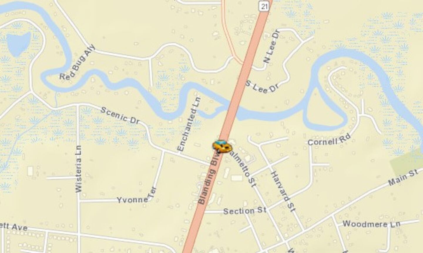 The crash happened on State Road 21 and Palmetto Street.