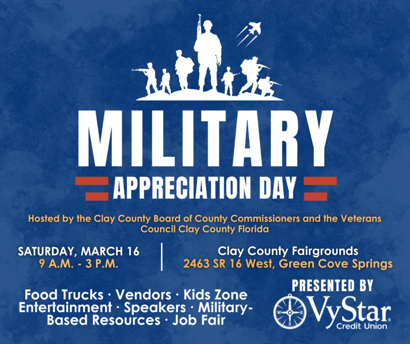 Come join the fun at the Clay County Fairgrounds for Military Appreciation Day.