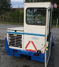 This sign was written hours after Buddy Short and his daughter Valerie were shot and killed. Erica Green was also shot and killed by Murray Lancaster before he took his own life later that day.