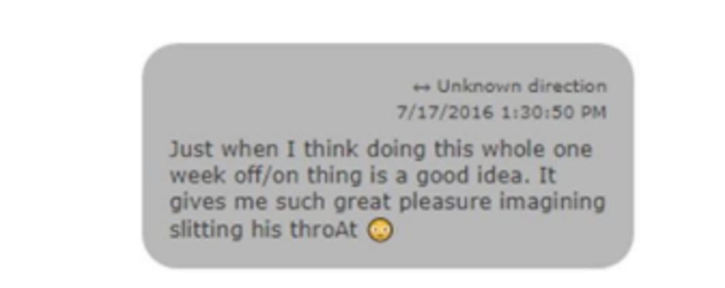 Gardner text message