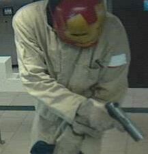 Police in Flagler County are looking to identify the man behind this mask from a bank robbery.