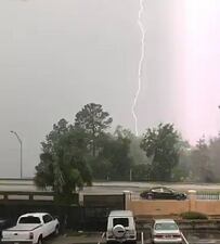 Lightning photo sent in by James Murry.