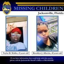 Taylor D. Muller and Brooklyn J. Albertie, courtesy of the Jacksonville Sheriff's Office