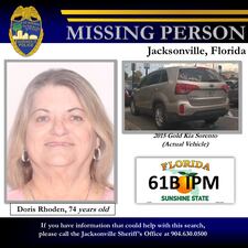 Doris Rhoden, 74, missing