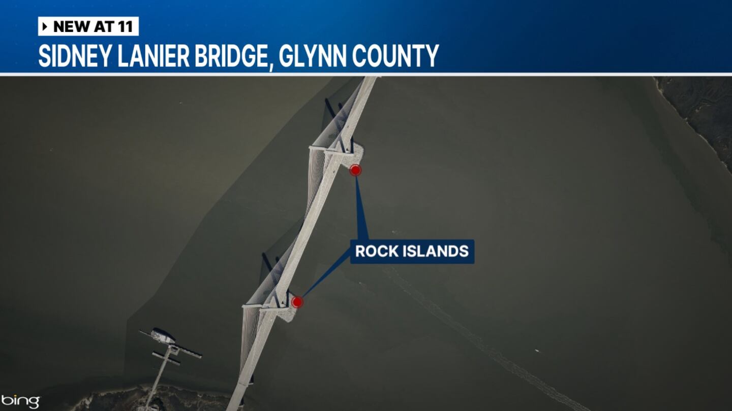 Rock islands aim to protect the bridge from possible ship impacts.